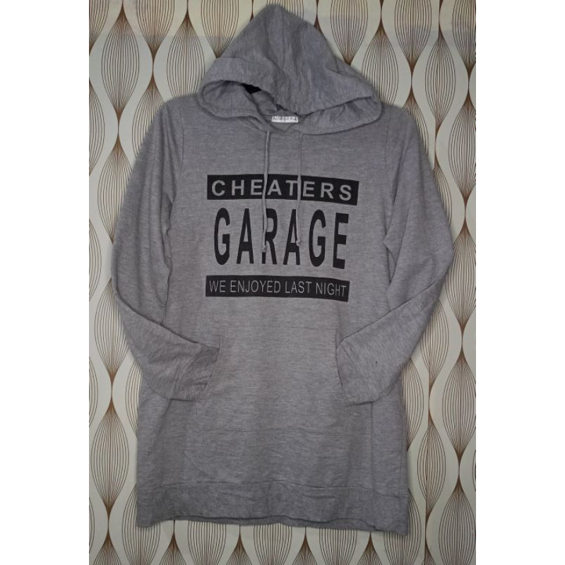 Sweater Hoodie Print Abu Cewek Tunik Brand COLZA