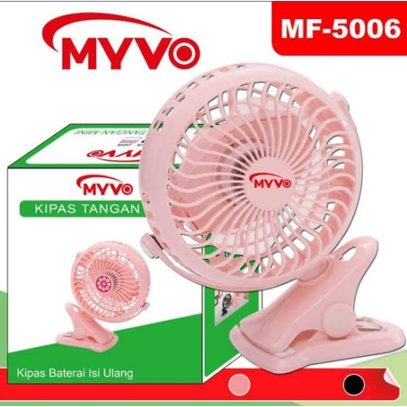 Kipas Angin Mini Portable Charge MYVO MF 5006 MF 5008 MF 5009 MF 5200 MF 5201