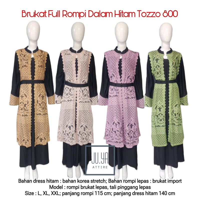 Dress Gamis Rompi Brukat TOZZO 800