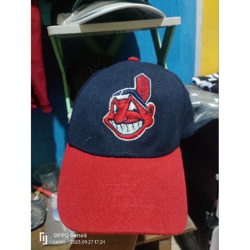 topi mlb indian original