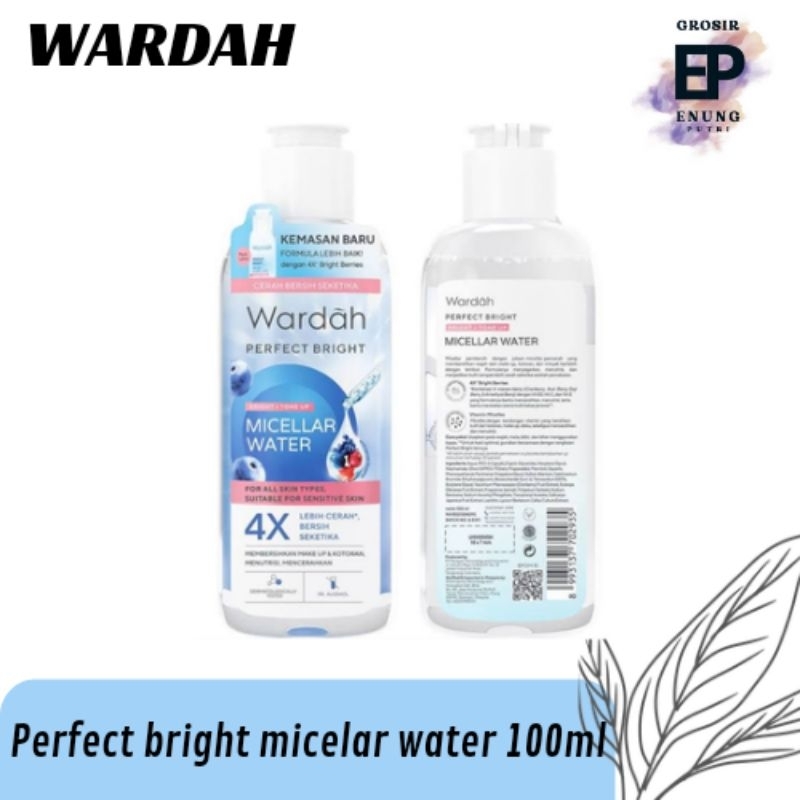 WARDAH PERFECT BRIGHT MICELLAR WATER 100ML | MICELLAR WATER WARDAH