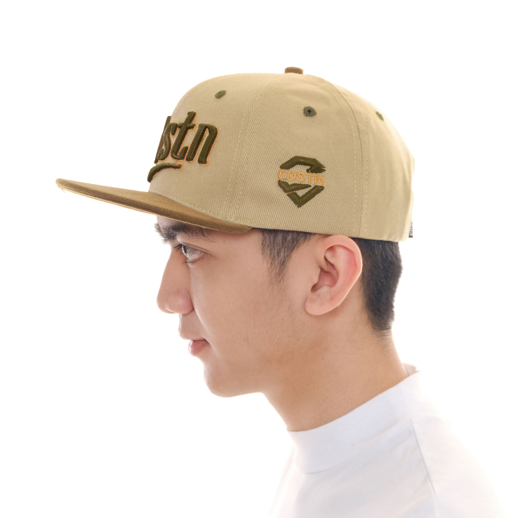 Topi Snapback Original Pria Distro EDDOSTYN BEIGE ARMY
