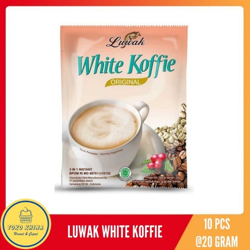 

LUWAK WHITE KOFFIE 10 PCS
