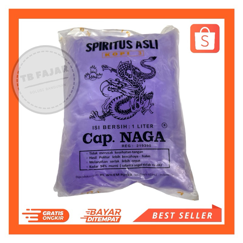 Spirtus NAGA 1 Liter / Cap NAGA Asli / GOSEND INSTAN