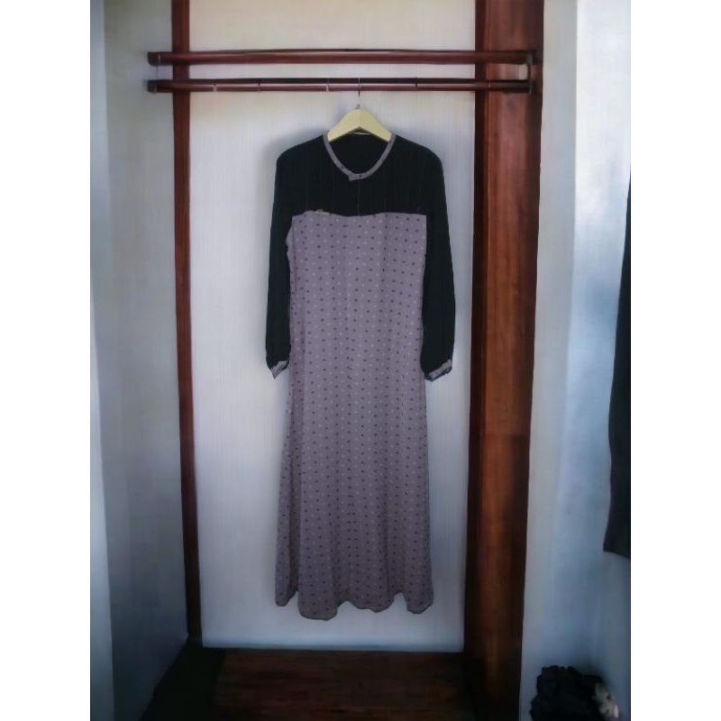 DRESS GAMIS CRINKLE RUBY ALLSIZE