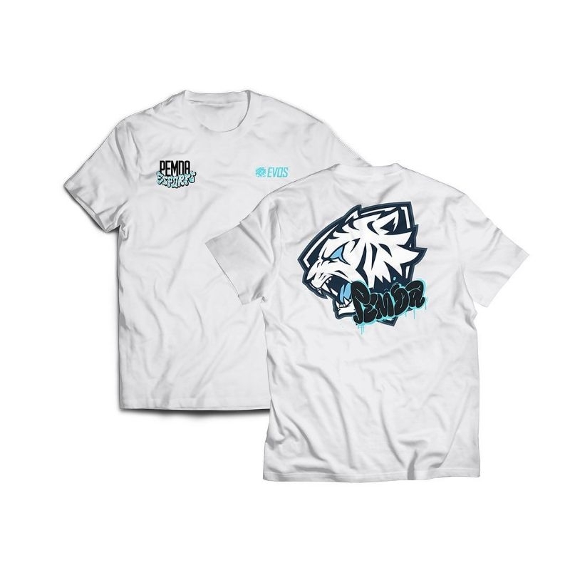 EVOS Kaos Parodi Logo Evos Pemda Putih