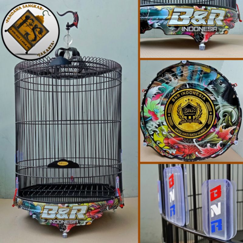 SANGKAR/KANDANG MURAI BNR PVC DECAL KOI