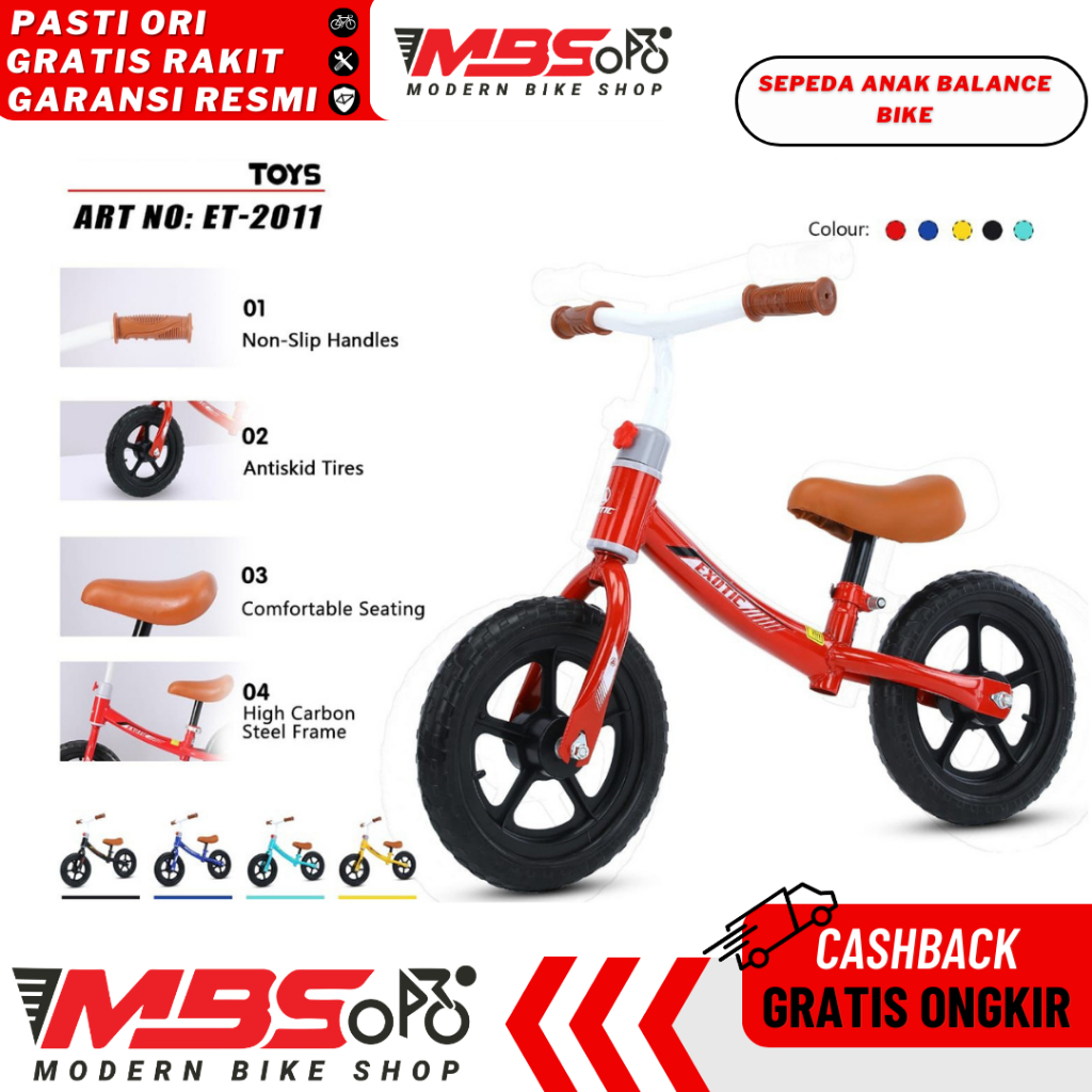 BALANCE BIKE PUSH SEPEDA RODA 2 DUA ANAK EXOTIC ET 2011