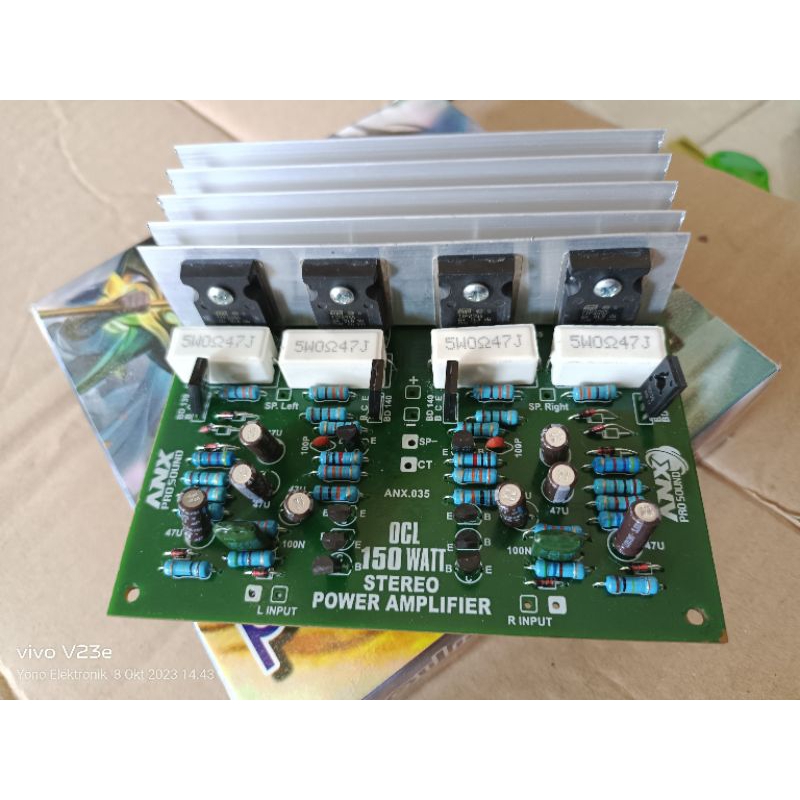 Driver Power amplifier 150Watt Stereo ANX