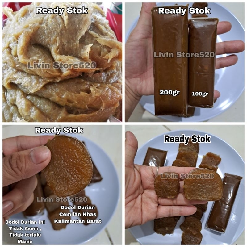 

Dodol Durian/Kue Durian/Lempok Durian Homemade Higienis Cemilan Khas KalBar 100gr&200gr