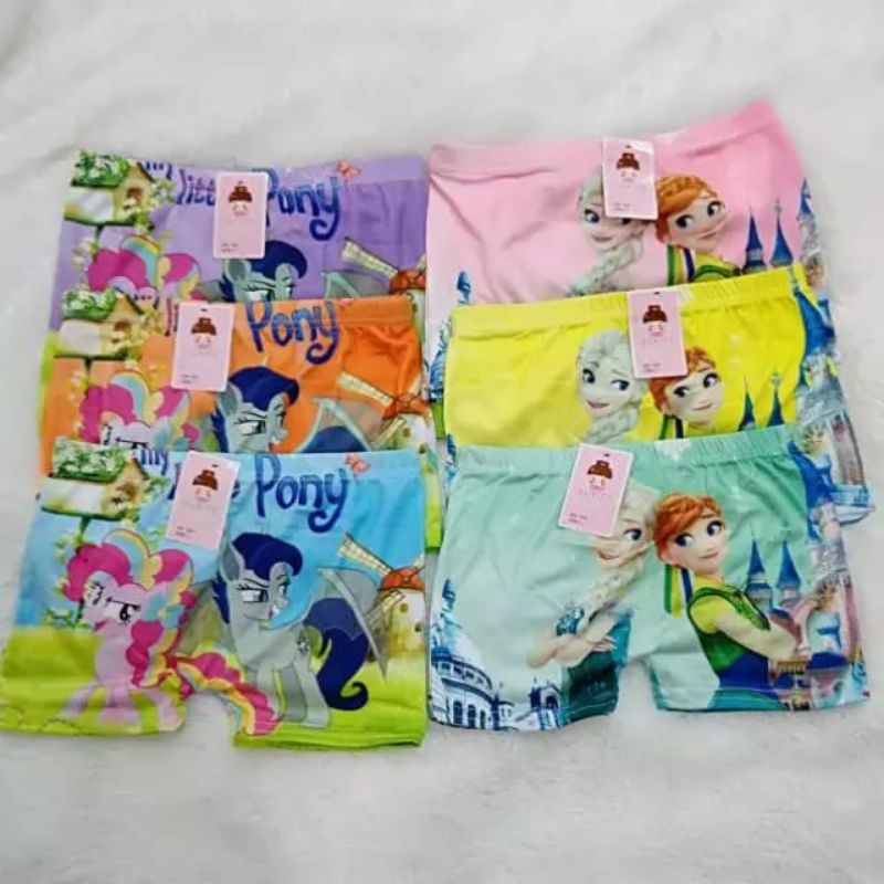 Celana Dalam Boxer Anak Perempuan BONITA (3 Pcs)