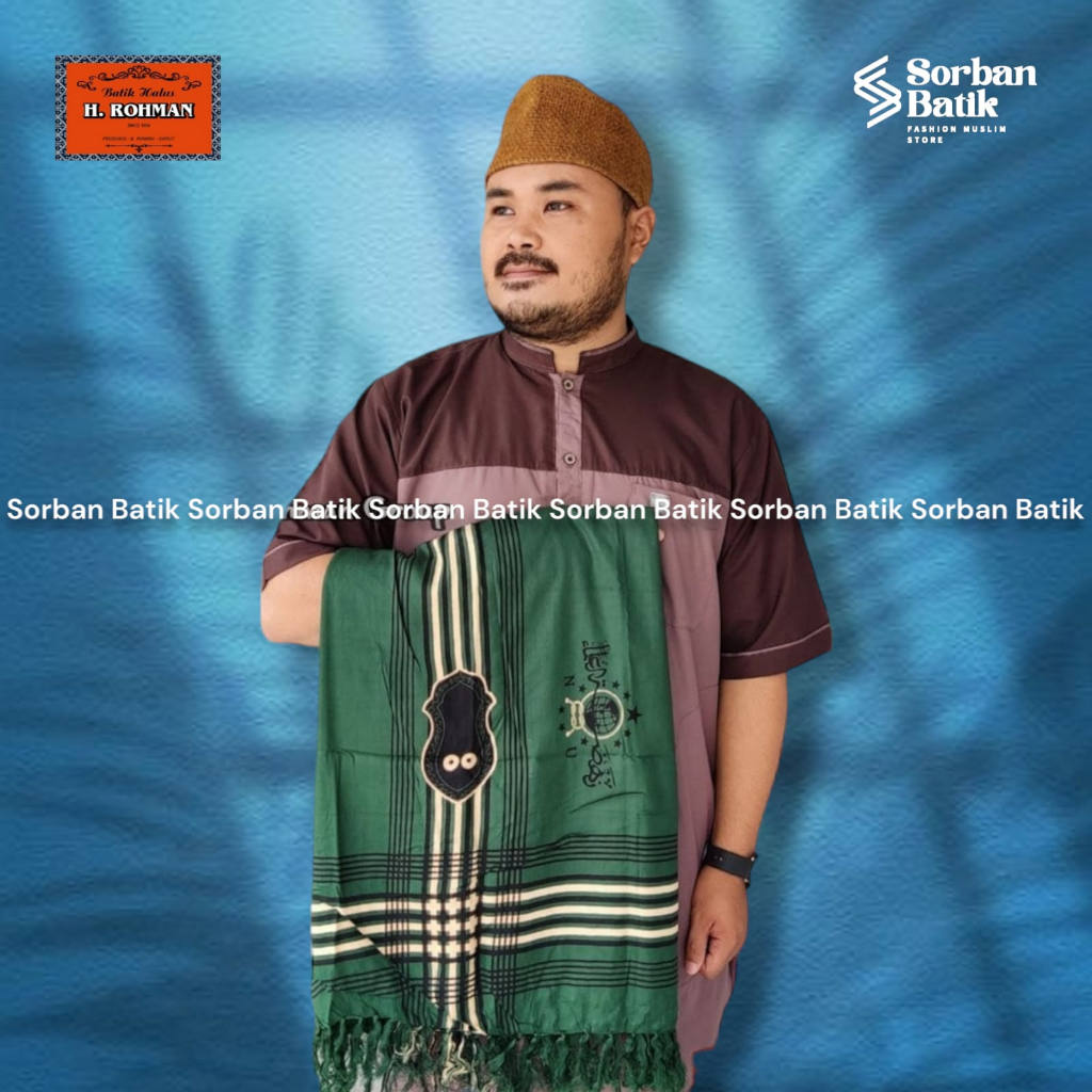 Promo Sorban NU Motif Kombinasi Terompah Ori Premium