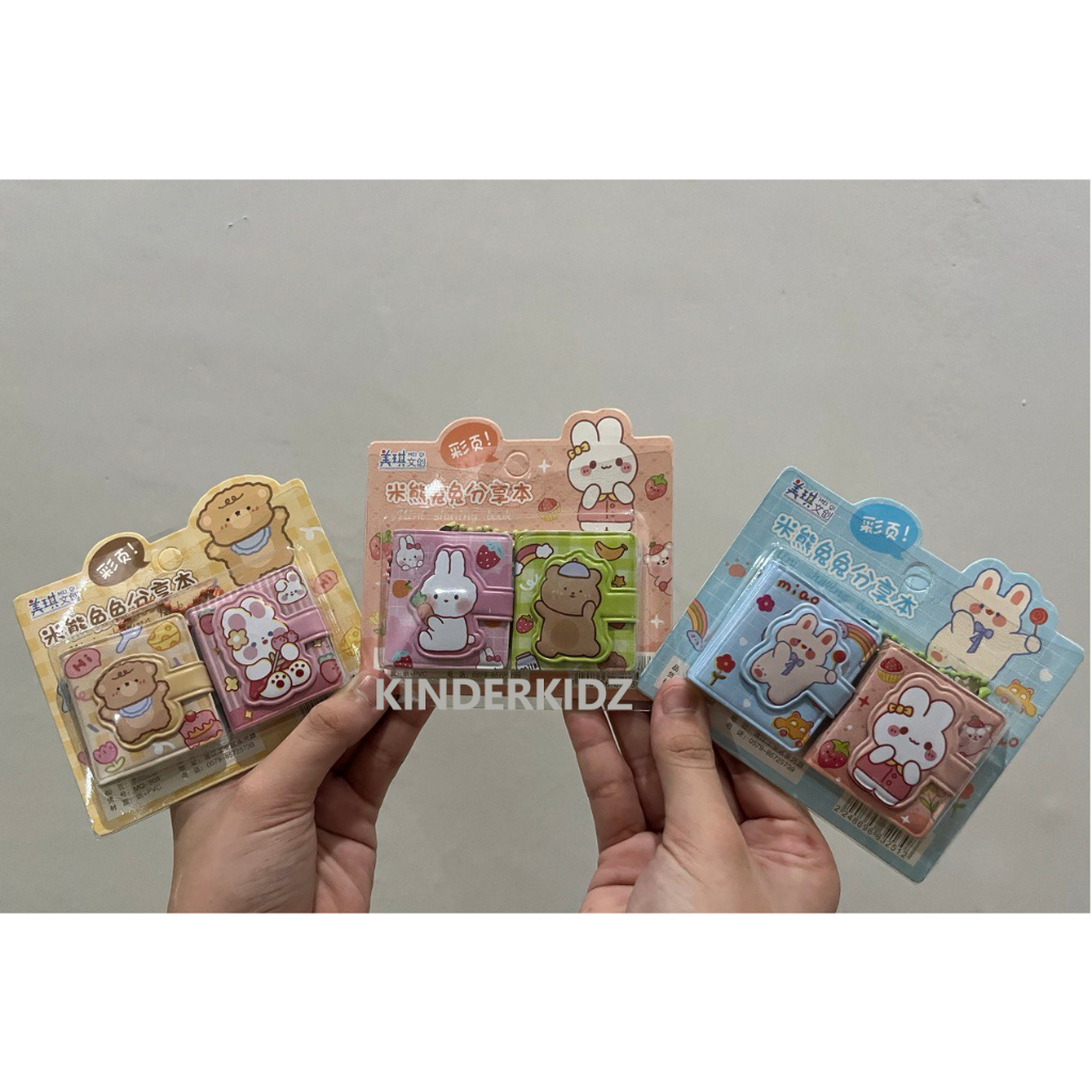 

Buku Memo Notes Catatan Kecil Mini Cover Lucu Isi Kertas Warna Warni Set Isi 2 Pcs