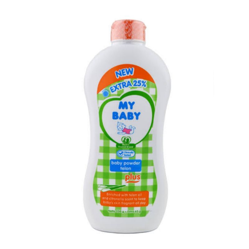 My Baby Powder Telon Plus SEDANG - bedak bayi TANGGUNG 250 gram
