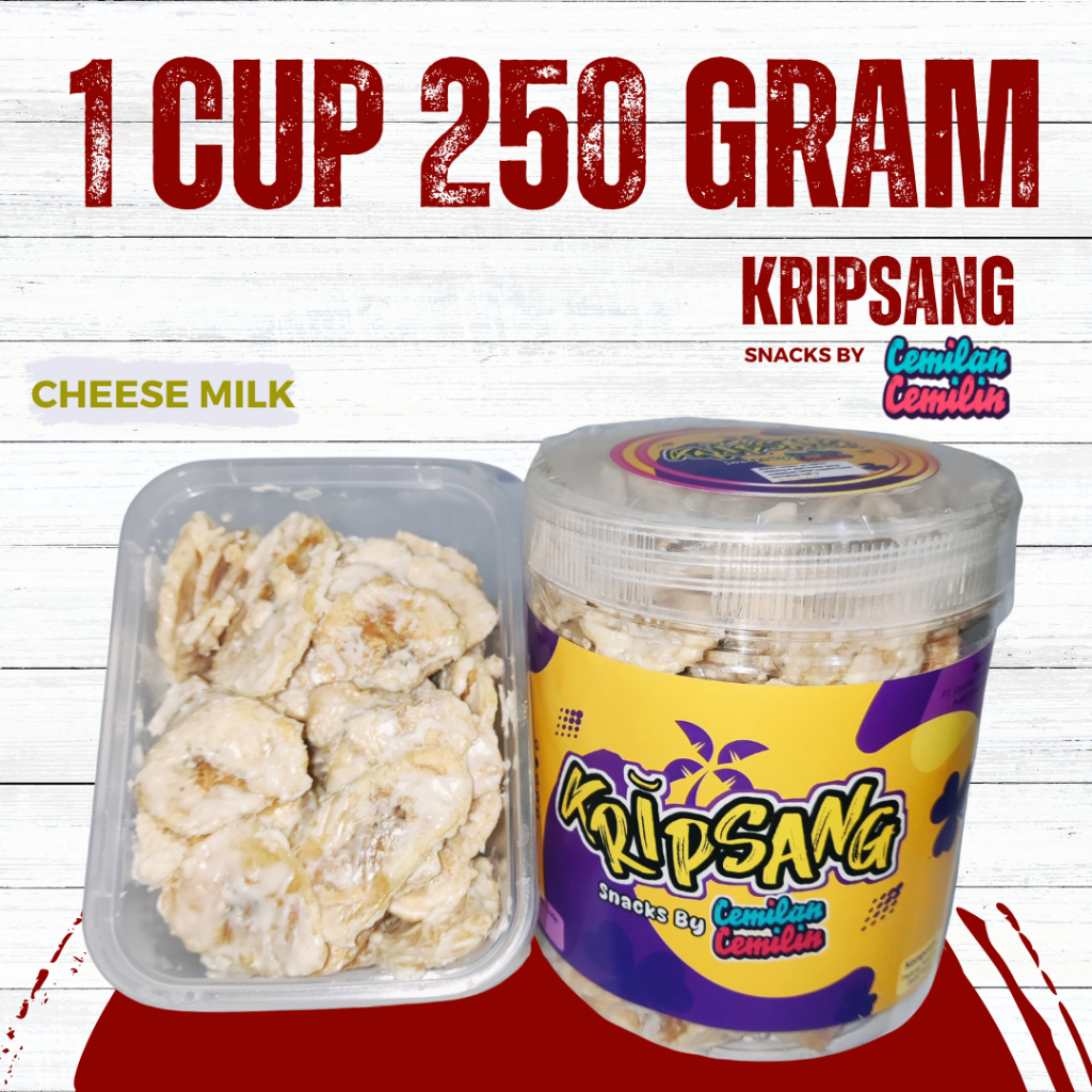 

KERIPIK PISANG CHEESE MILK LUMER 250 GRAM BY CEMILAN CEMILIN