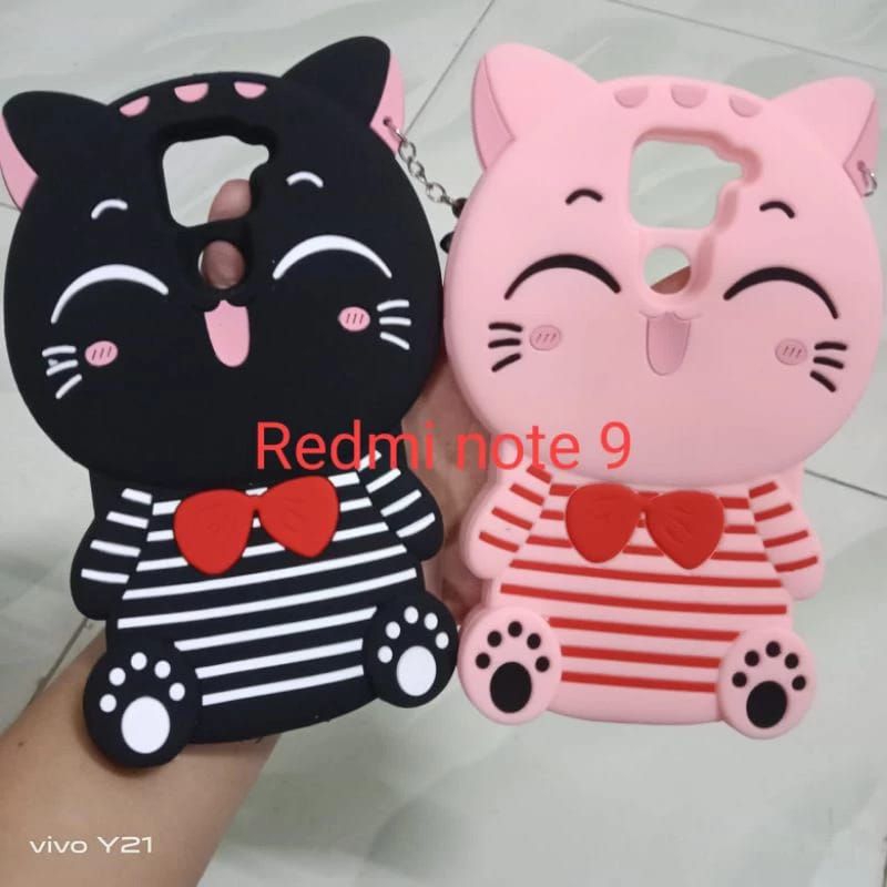 Casing Xiaomi Redmi Note 9 9a 9c 6 6a Soft Case Boneka Kucing Karakter Kartun Motif 3D Terbaru