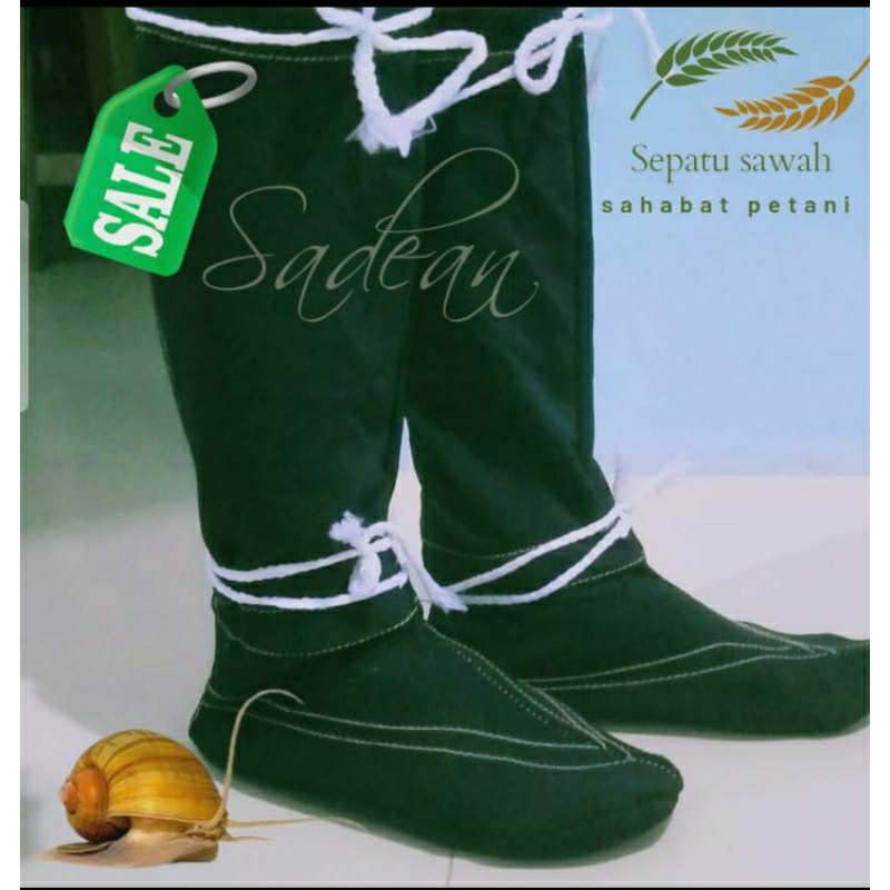 Sepatu Anti Keong Khusus Petani Sawah Bahan Kain Scuba Elastic