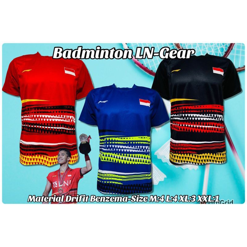 Kaos Badminton Baju Bulutangkis Atasan Badminton Baju Badminton Bulutangkis