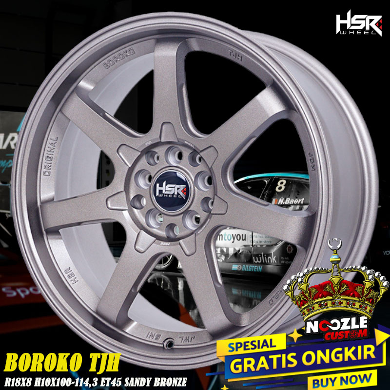 Velg Mobil Ring 18 Baut 5 Double PCD Pelek Racing HSR Ring 18 Lubang 5 Promo
