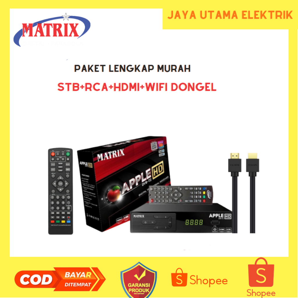 Set Top Box tv digital / Set Top Box Matrix Apple DVB T2 - TV Digital/set box tv digital/stb tv digi