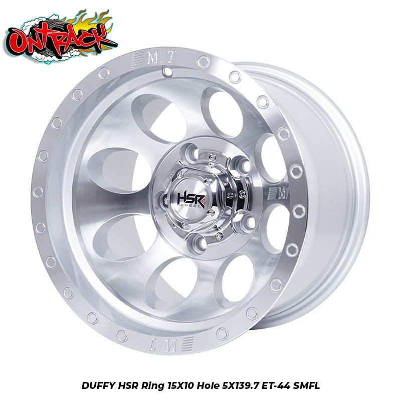 Velg offroad ring 15 HSR DUFFY XH654 lebar 10 pcd 6X139,7 velg hardtop blazer terrano