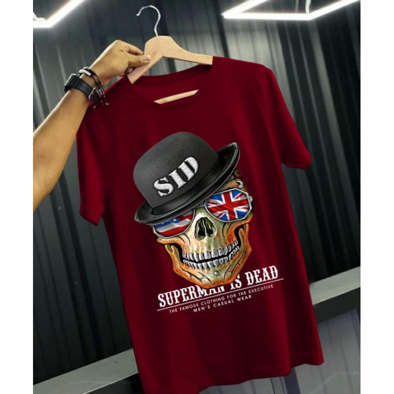 ALPHA - KAOS DISTRO UKURAN JUMBO GAMBAR SUPERMAN IS DEAD