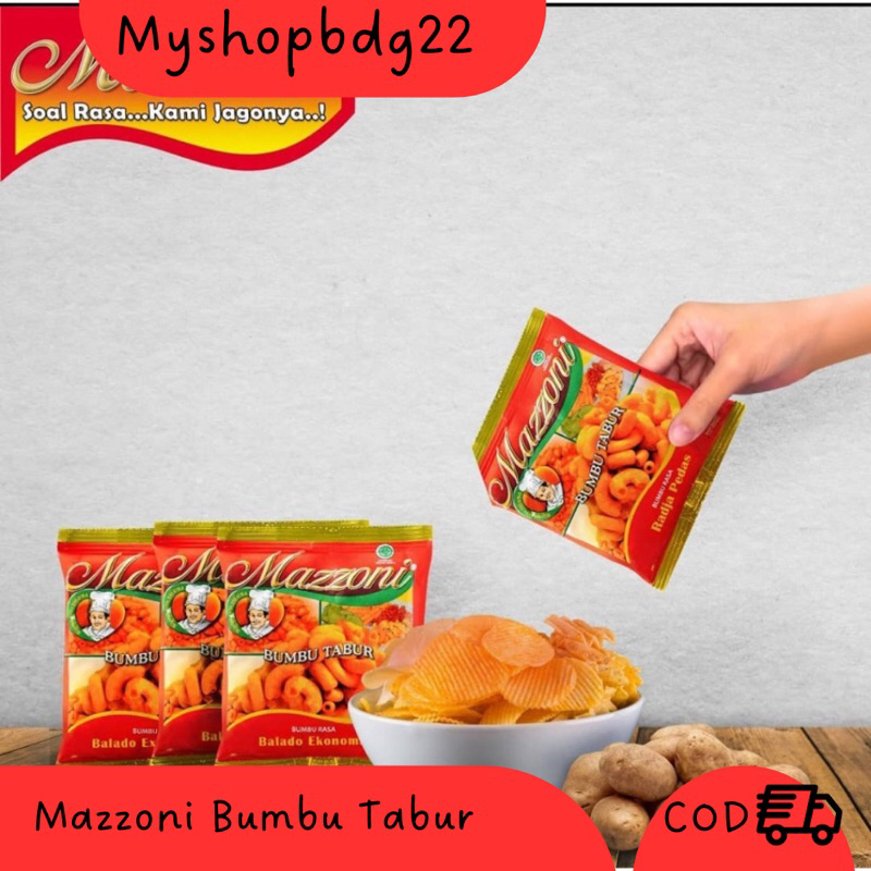 

Bumbu Tabur Mazzoni Bumbu Tabur Keju Balado 100Gr
