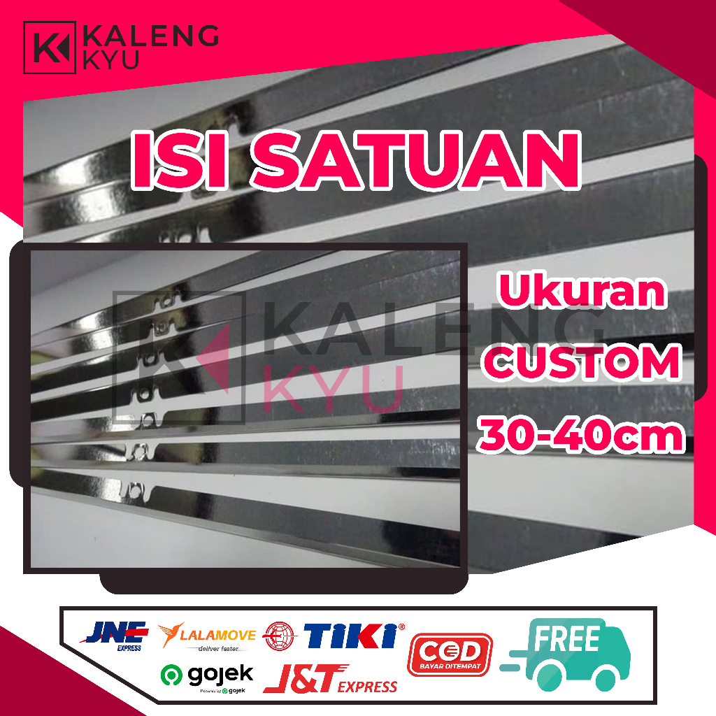 

KLEM KALENDER UKURAN CUSTOM 30 cm - 40.5 cm/ ISI SATUAN / SENG KLEM / KLEP / KALENG PENJEPIT KALENDER