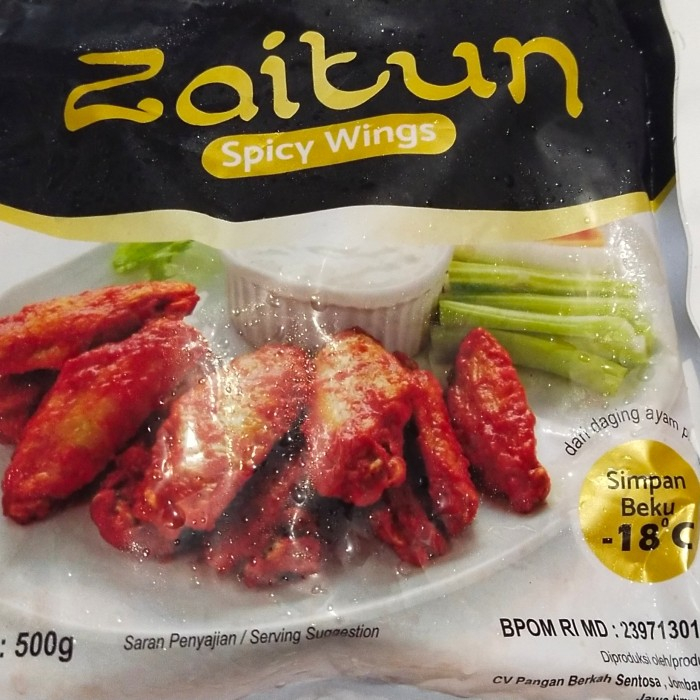 

TERMURAH_ZAITUN SPICY WINGS 500 GR