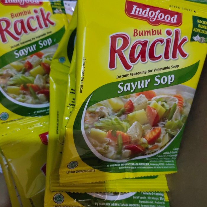 

Indofood RACIK SAYUR SOP isi 10 Sachet Bumbu Instan
