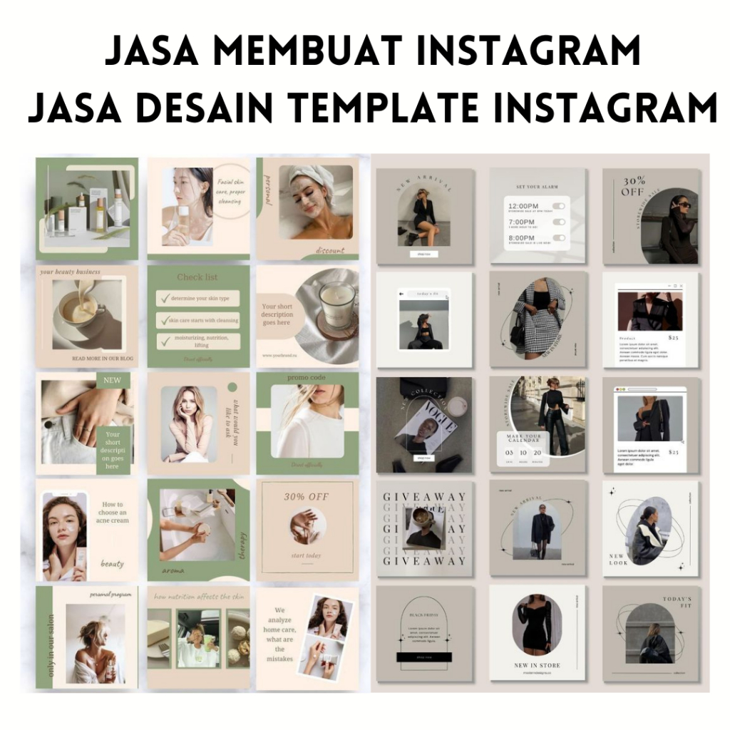 JASA BIKIN INSTAGRAM/ DESAIN TEMPLATE INSTAGRAM