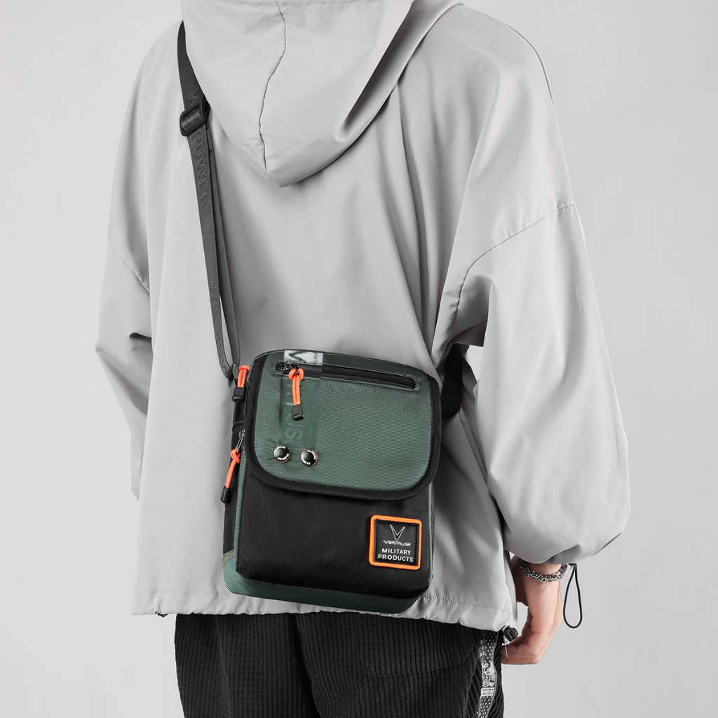 VIRTUS BB-5603 Tas Bahu Pria Dewasa Kasual Tas Selempang Cowok Model Terbaru Kekinian Cocok Untuk Ha