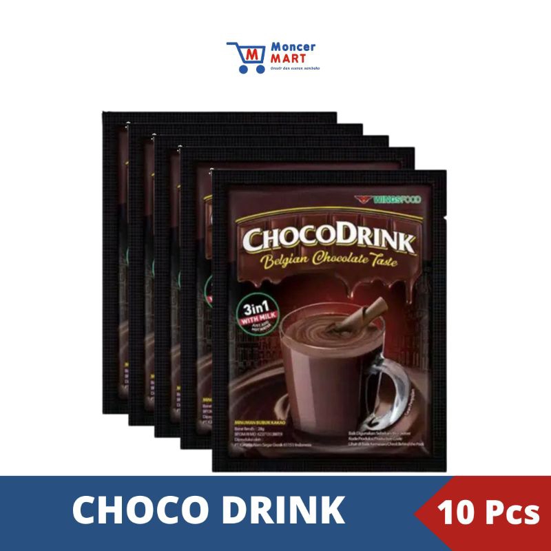 

Choco Drink Belgian Chocolate Taste 3in1 With Milk 10 Sachet