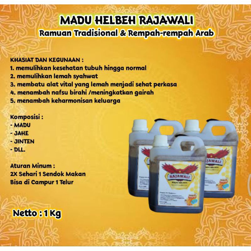 

MADU HELBEH KHAS ARAB MADURA KUNO ORIGINAL 100% JAMU PERKASA