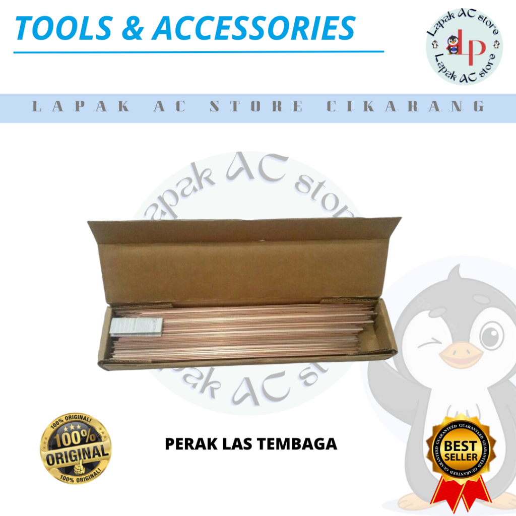 KAWAT LAS AC TEMBAGA PIPA AC KULKAS | KAWAT PERAK LAS TEMBAGA WELDING BRAZING ALLOY HARRIS 100PCS