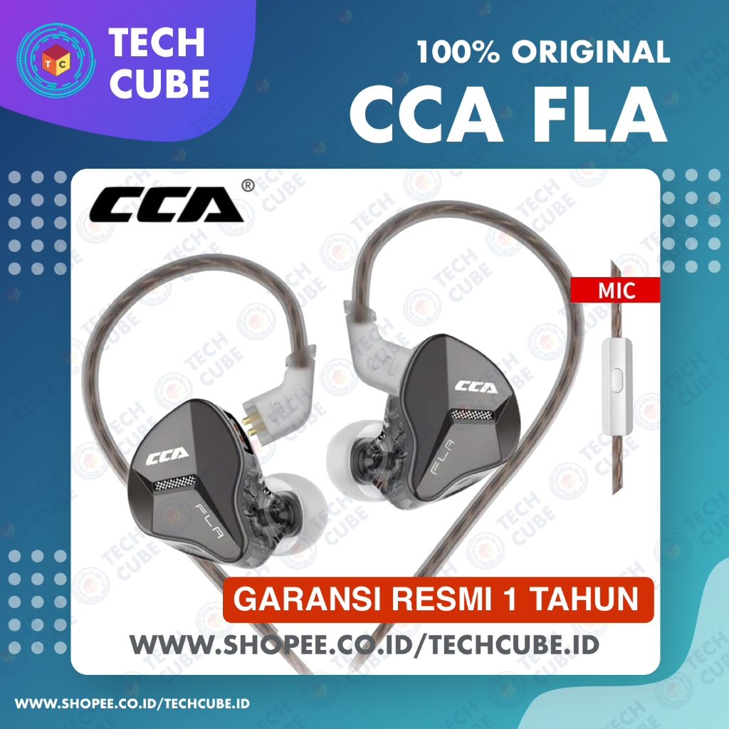 CCA FLA with MIC Earphone Metal Headset Dynamic Driver IEM Alt CCA CXS