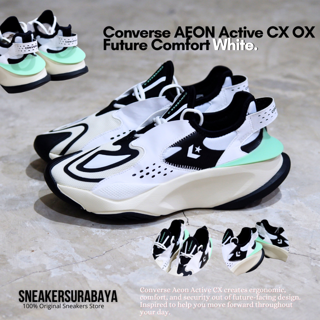 CONVERSE AEON ACTIVE CX OX FUTURE COMFORT WHITE