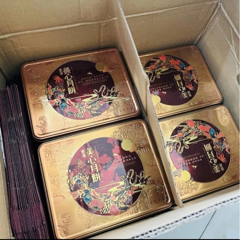 

Meixin MX Mooncake Hongkong Double Egg Yolk Kue Bulan Hongkong 2023 READY STOCK