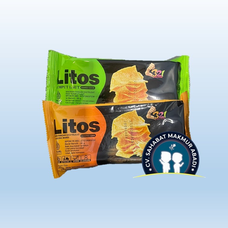 Litos Makanan Ringan rasa Rumput Laut / Jagung Manis