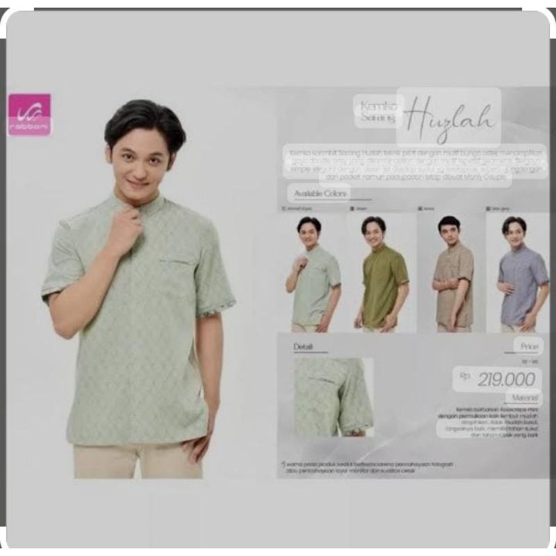 Kemeja Koko Rabbani sarang huzlah