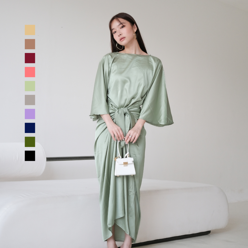 SAGI - Kaftan Luxury Silk Ramadhan Dress | Gaun Mewah Lebaran | Gamis Idul Fitri