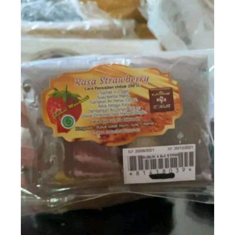 

BUBUK COKLAT VARIAN STROBERI 136GR KAMCOK