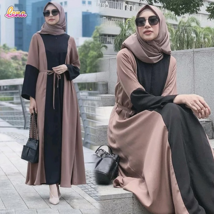 Gamis AUDY Dress Muslim Wanita / Ootd Wanita / Baju Gamis Layer Murah / Abaya Pakistan / Abaya Arabian  / Abaya Hitam / Abaya simpel / Abaya model terbaru / Gamis Abaya
