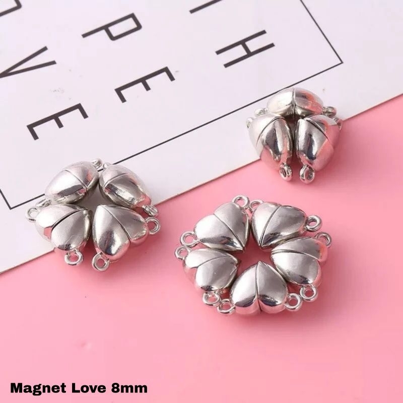 (1 Pcs / Sepasang kiri kanan) MAGNET LOVE COUPLE GELANG KALUNG / MAGNETIC LOVE LIONTIN GELANG COUPLE