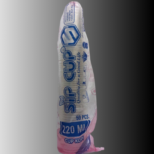 Gelas Cup Aqua SIP 220ml / gelas plastik / cup plastik / gelas kopi minuman