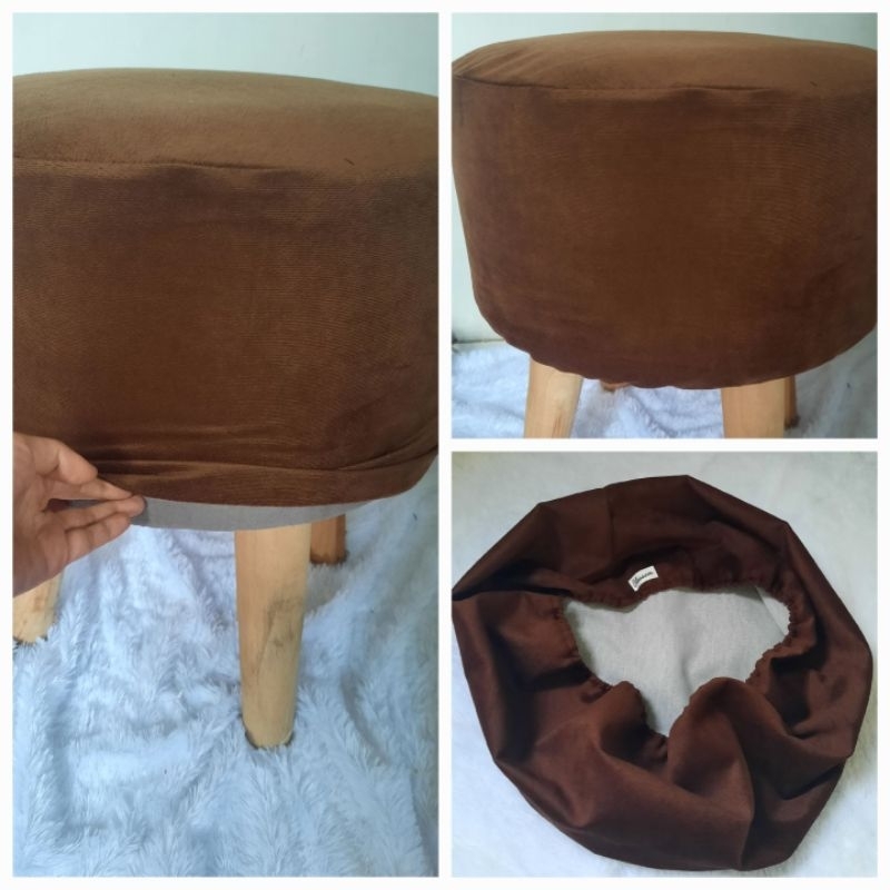 COVER/SARUNG SOFA STOOL BULAT