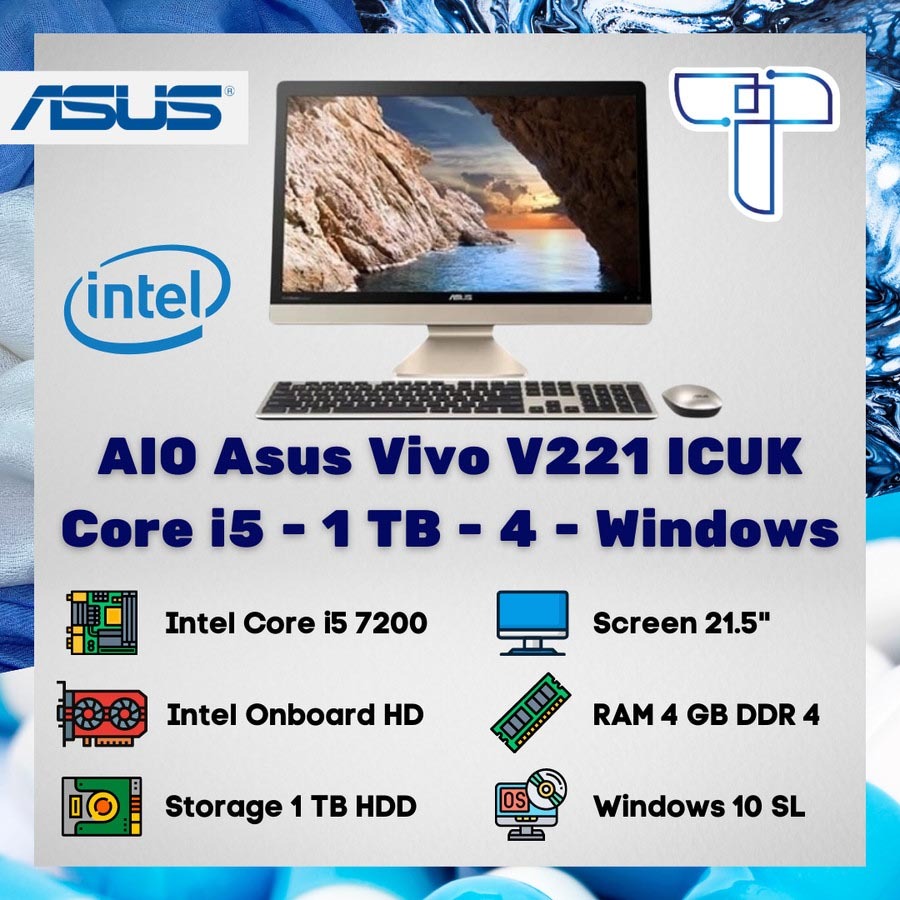 All in One AIO Asus Vivo V221 ICUK V221ICUK - i5 - 1 TB - 4 - Windows