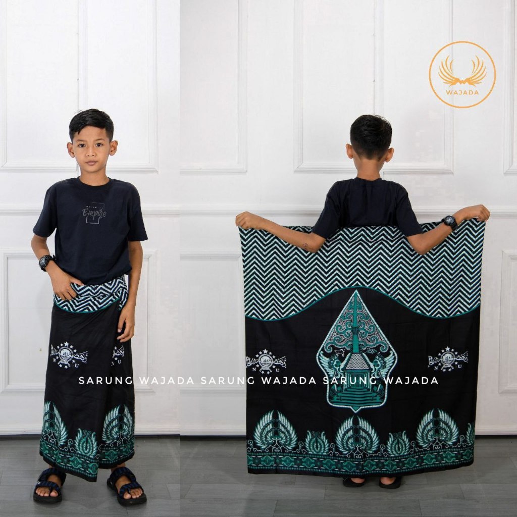 Sarung anak laki laki usia SD motif kang santri Sarung anak printing pekalongan