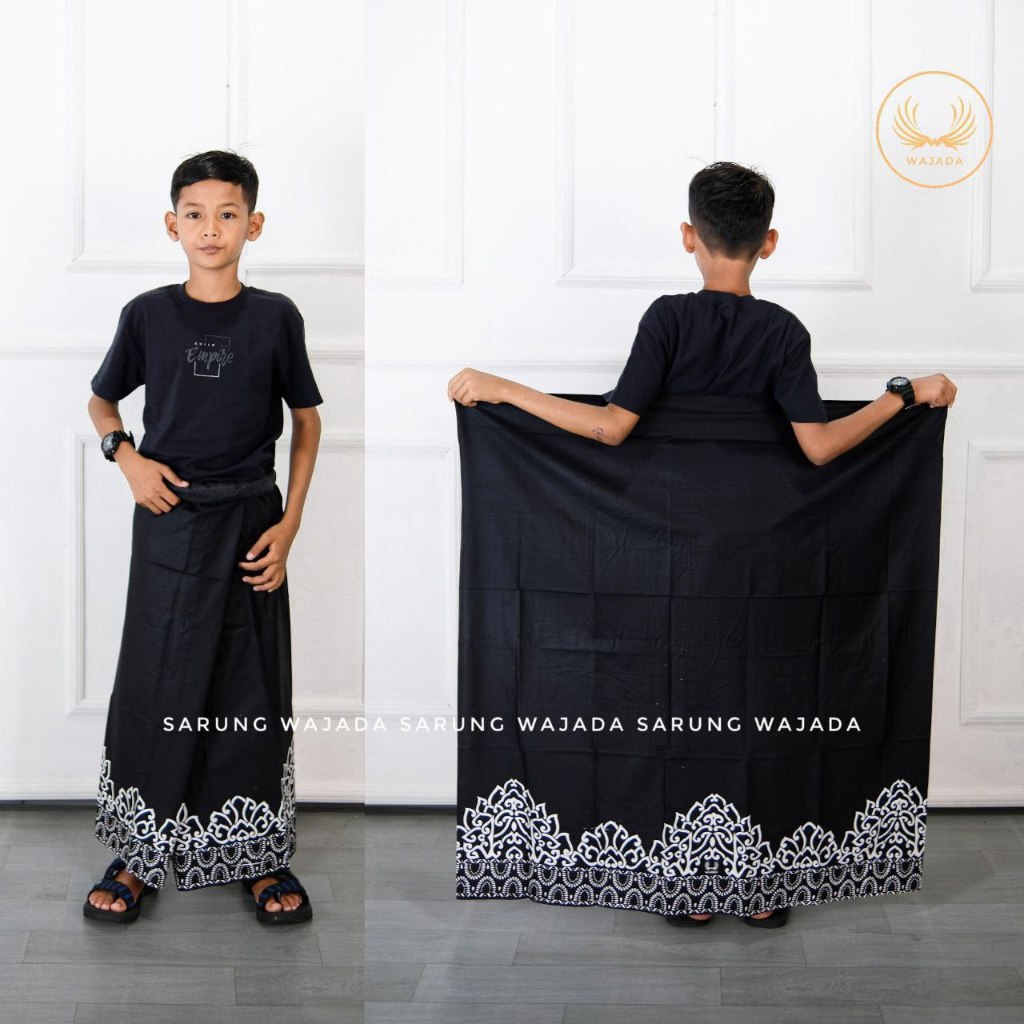 Sarung anak laki laki usia SD motif kang santri Sarung anak printing pekalongan