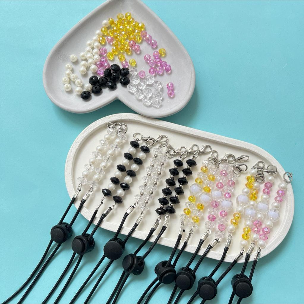 promo 12pcs/6 pcs strap masker kristal/Kalung Masker #cantolan masker kekinian